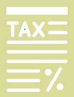 Tax Report Vector Icon