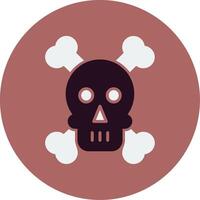 Skull And Bones Vector Icon
