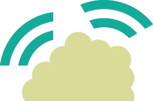 Cloud Wifi Vector Icon