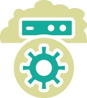 Cloud Setting Vector Icon