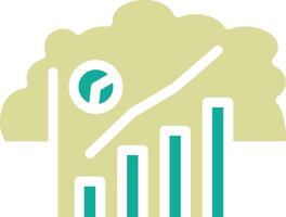 Cloud Stats Vector Icon