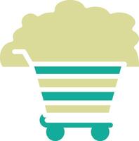 Cloud Cart Vector Icon