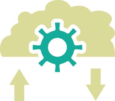 nube interfaz vector icono