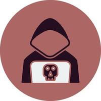 icono de vector de hacker