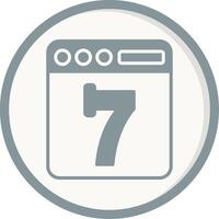 Seven Vector Icon