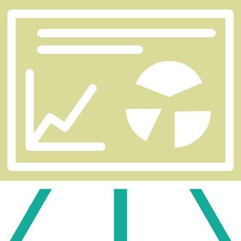 icono de vector de presentación