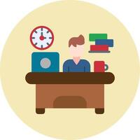 Workaholic Vector Icon