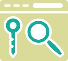 Keywords Search Vector Icon