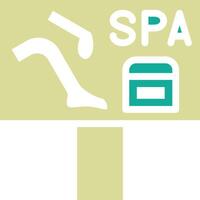 Spa Signboard Vector Icon