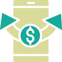 Send Money Mobile Vector Icon