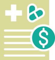 Medical Bill Vector Icon