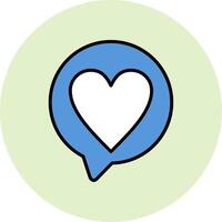 Love Chat Vector Icon