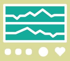 Electrocardiogram Vector Icon