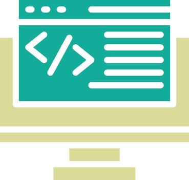 icono de vector de programación web