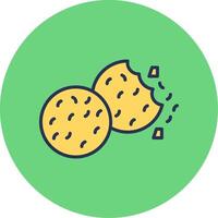 icono de vector de galletas