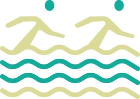 Synchronised Swimming Vector Icon