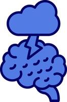 icono de vector de lluvia de ideas