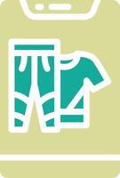 Exercise Clothes Vector Icon