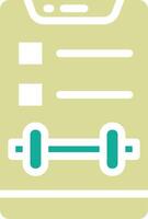 Workout Routing Vector Icon