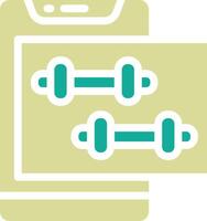 Dumbbells Vector Icon