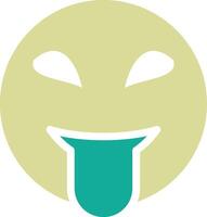 Squinting Face with Tongue Vector Icon