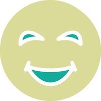 Grinning Face with Sweat Vector Icon