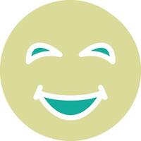 Grinning Face with Sweat Vector Icon