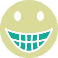 Grinning Face with Big Eyes Vector Icon