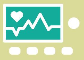 Heart Monitoring Vector Icon