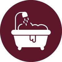 icono de vector de baño