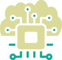 Cloud Based Architecture Vector Icon