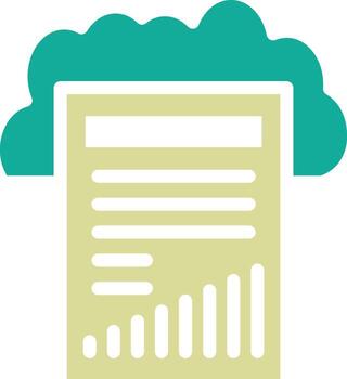 Cloud Reporting Vector Icon