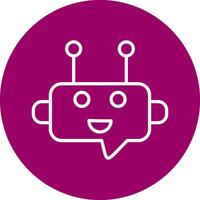 Robot Chat Vector Icon