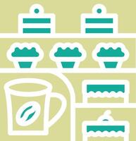 Cafe Showcase Vector Icon