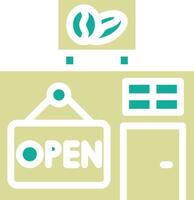 Cafe Open Sign Vector Icon