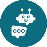 Robot Chat Vector Icon