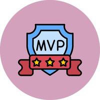 icono de vector de mvp