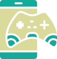 Mobile Gaming Vector Icon