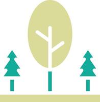 Tree Landscape Vector Icon