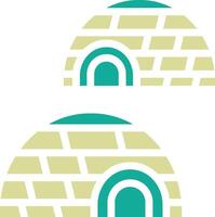 Igloo Landscape Vector Icon