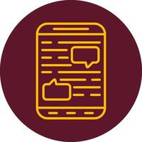 Mobile Chat Vector Icon