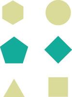 Geometric Shapes Vector Icon