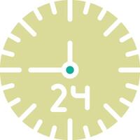 Icono de vector de 24 horas