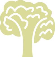 Snow Covered Tree Vector Icon