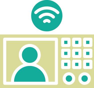 intercomunicador vector icono