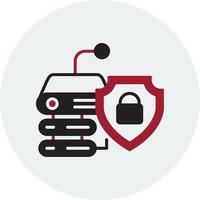 icono de vector de seguridad de datos