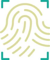 Fingerprint Scan Vector Icon