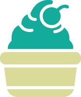 Ice Cream Cup Vector Icon