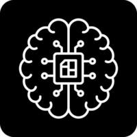 icono de vector de inteligencia artificial