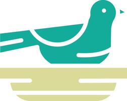 Brids in Nest Vector Icon